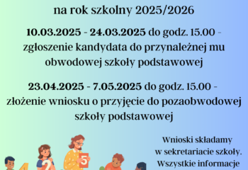 Rekrutacja do klasy pierwszej